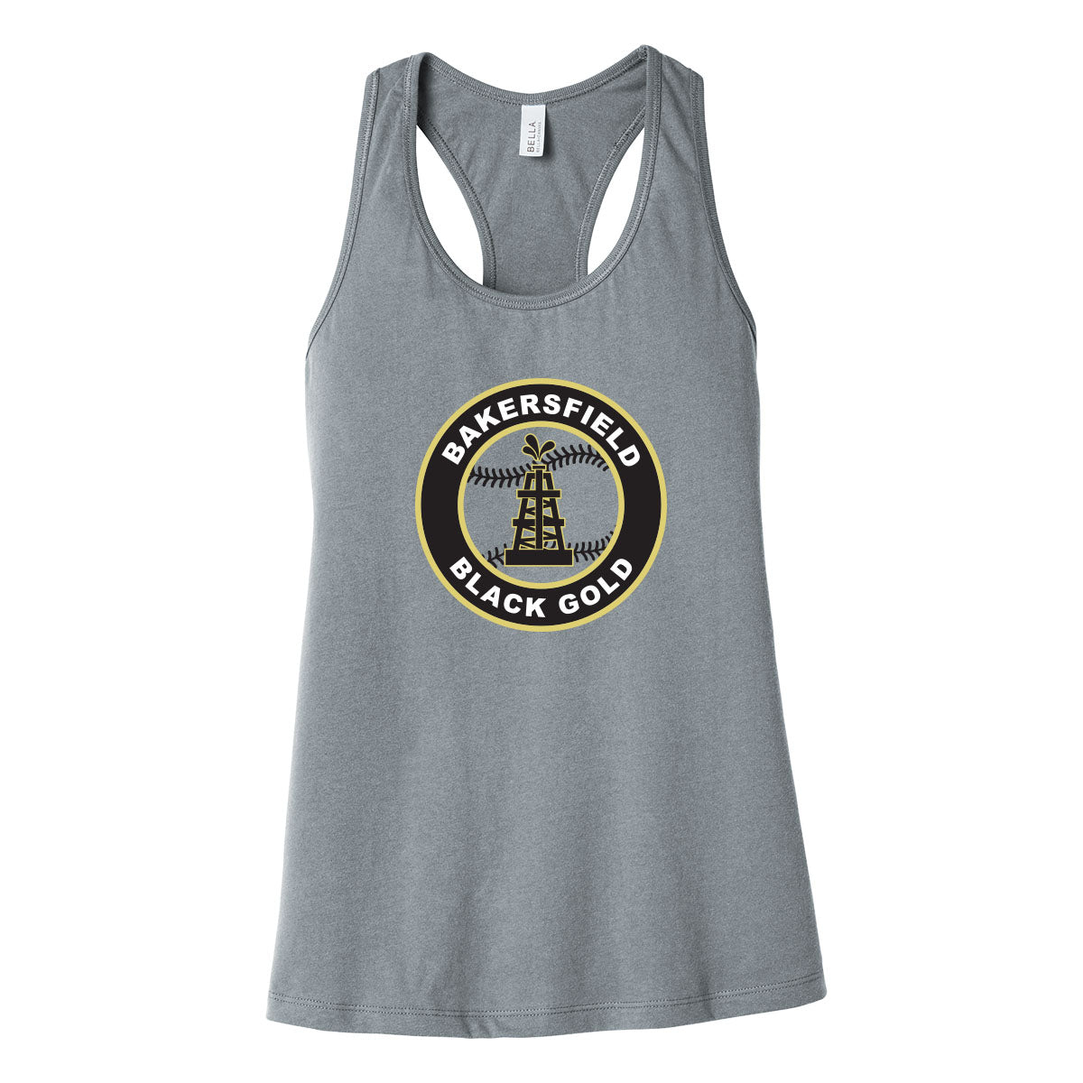 Black Gold Baseball Seal Women's Racerback Tank