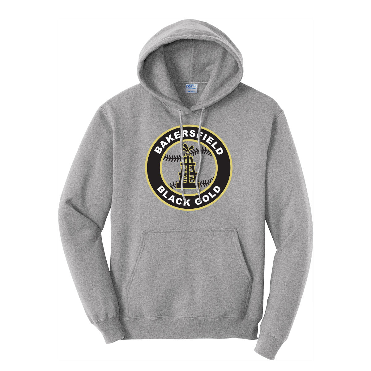 Black Gold Baseball Seal Hoodie