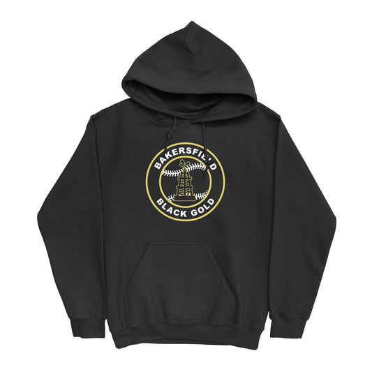 Black Gold Baseball Seal Hoodie