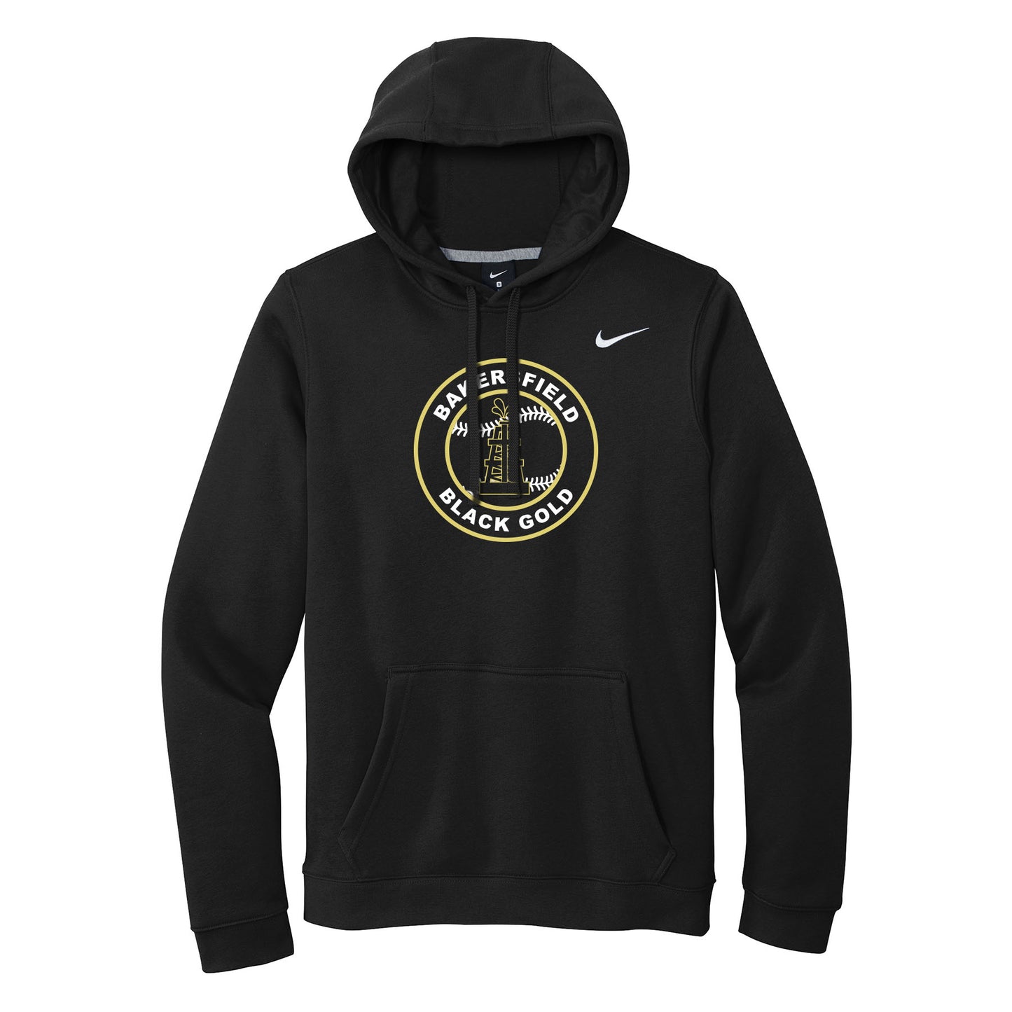 Black Gold Baseball Seal Nike Hoodie