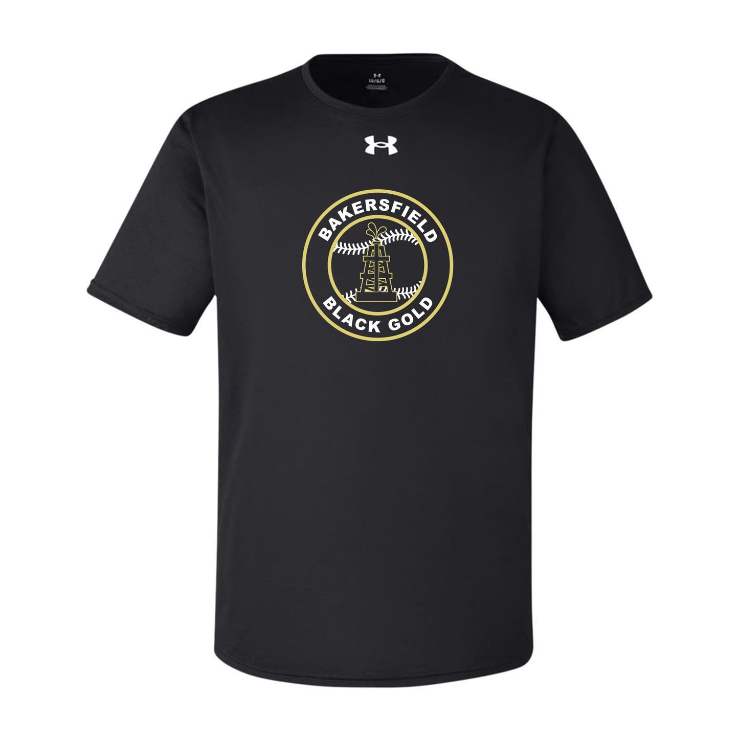 Black Gold Baseball Seal Under Armour Tee