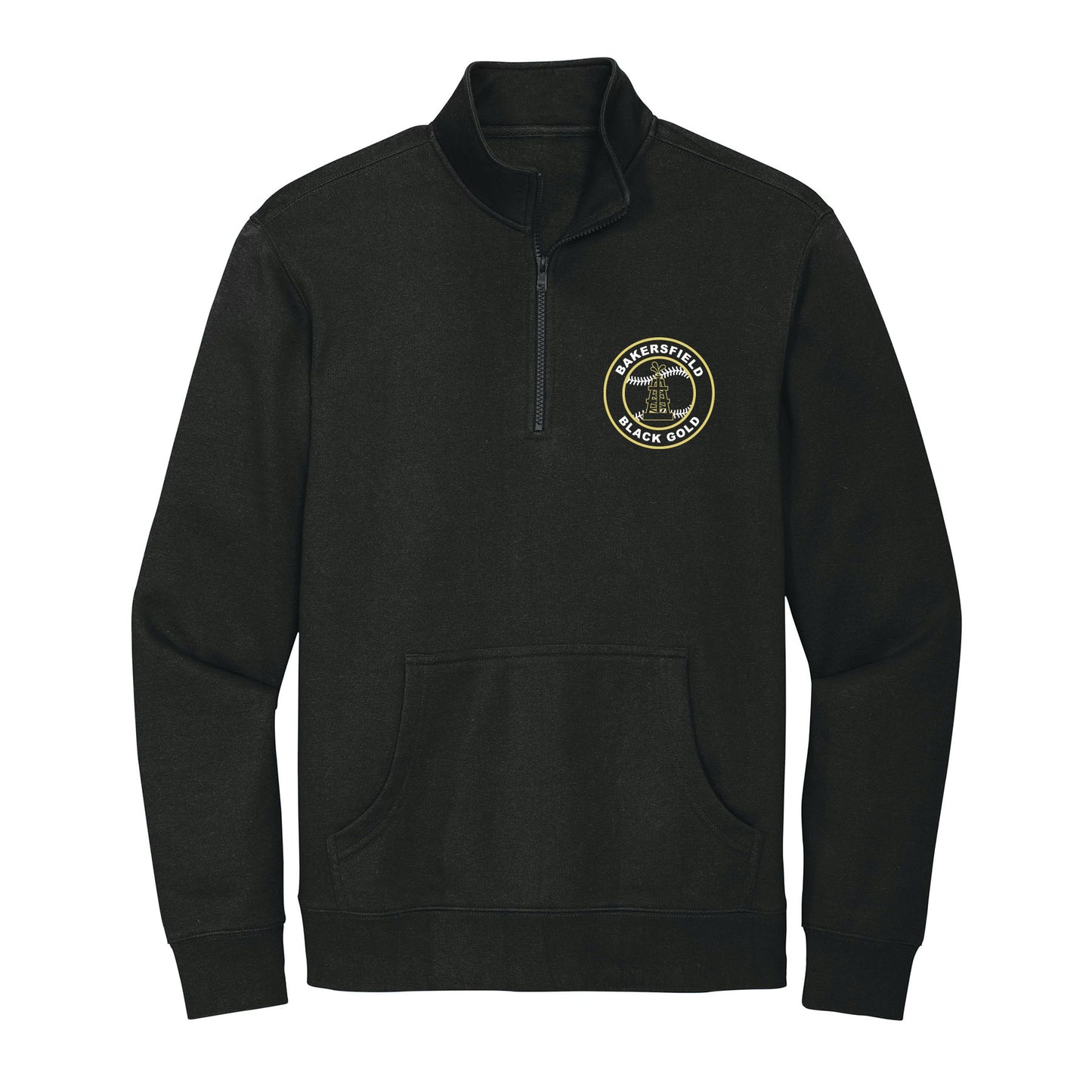 Black Gold Baseball Seal 1/4 Zip Fleece
