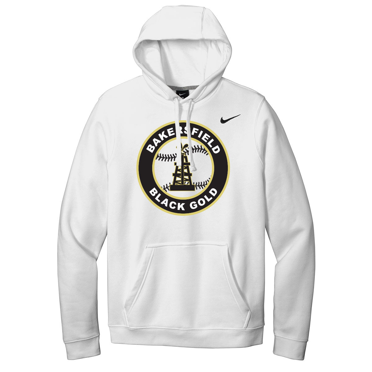 Black Gold Baseball Seal Nike Hoodie