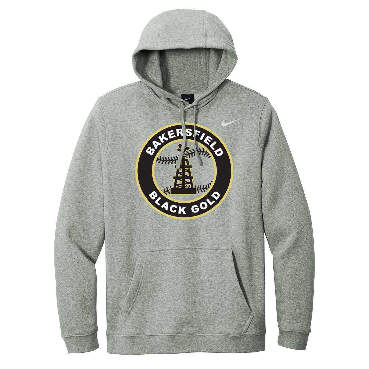 Black Gold Baseball Seal Nike Hoodie