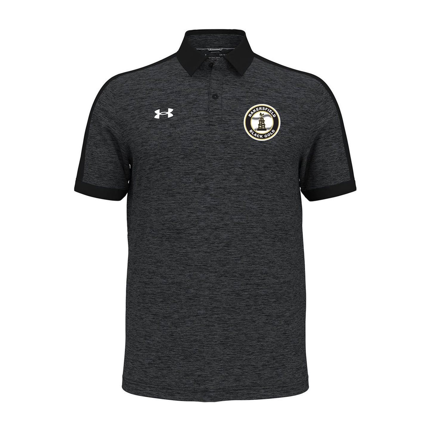 Black Gold Baseball Seal Under Armour Polo