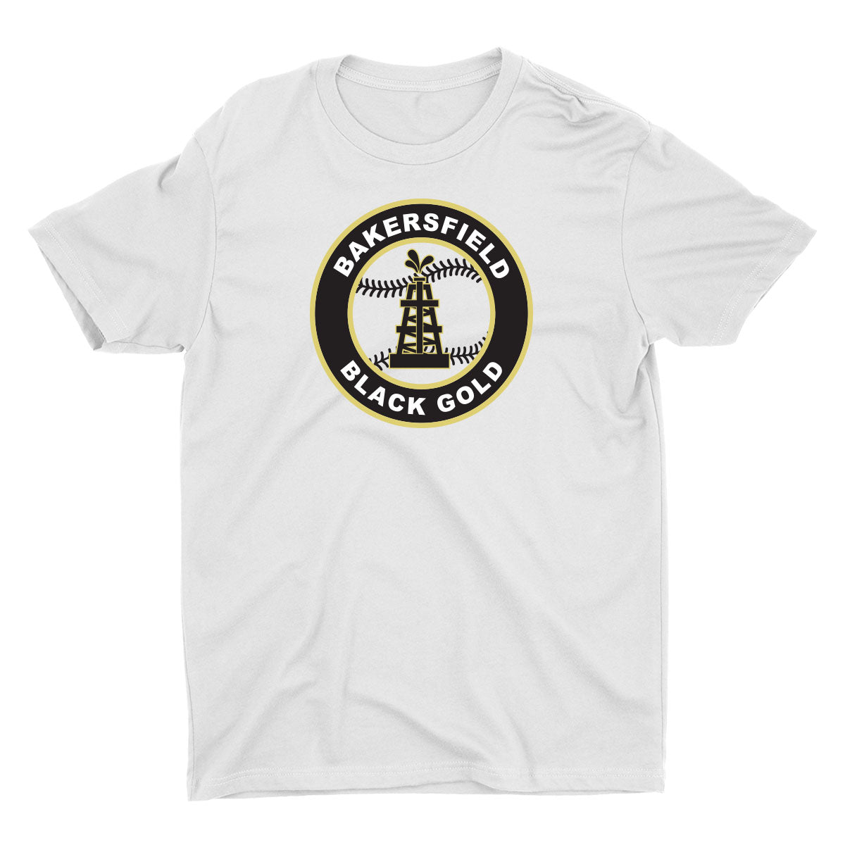 Black Gold Baseball Seal Unisex Tee
