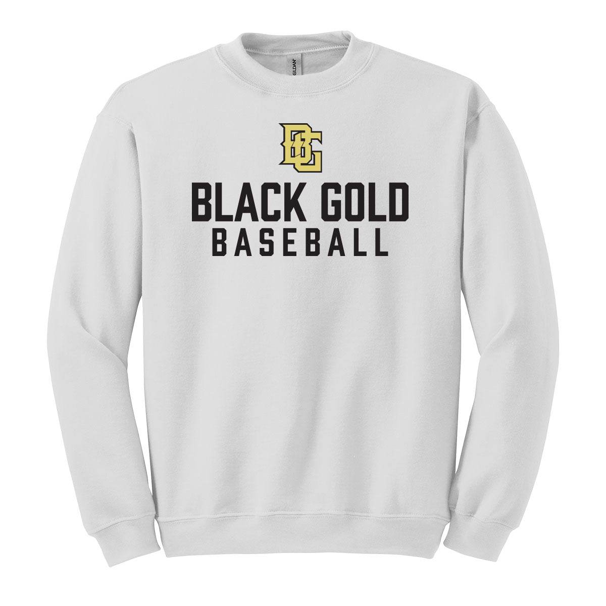 Black Gold Baseball Unisex Crewneck Sweatshirt