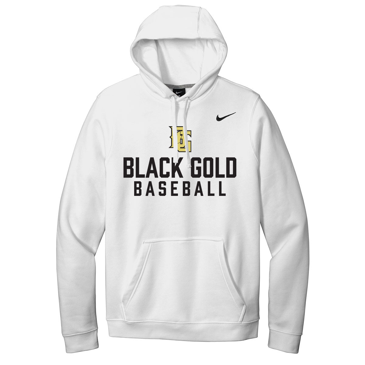 Black Gold Baseball Nike Hoodie