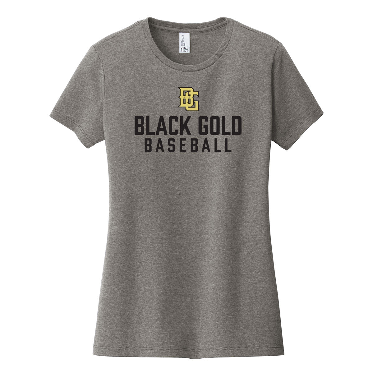 Black Gold Baseball Women's Fitted Tee