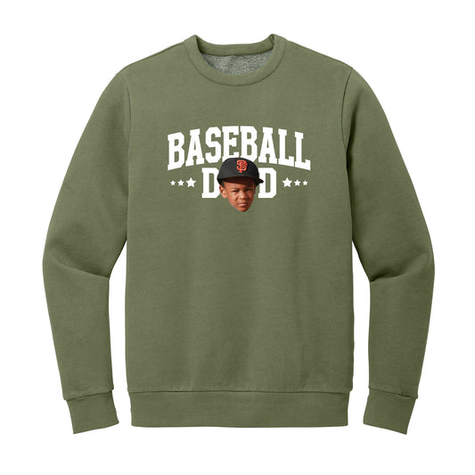 Sports Dad Custom Face Crewneck Sweatshirt