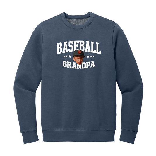 Sports Grandpa Custom Face Crewneck Sweatshirt