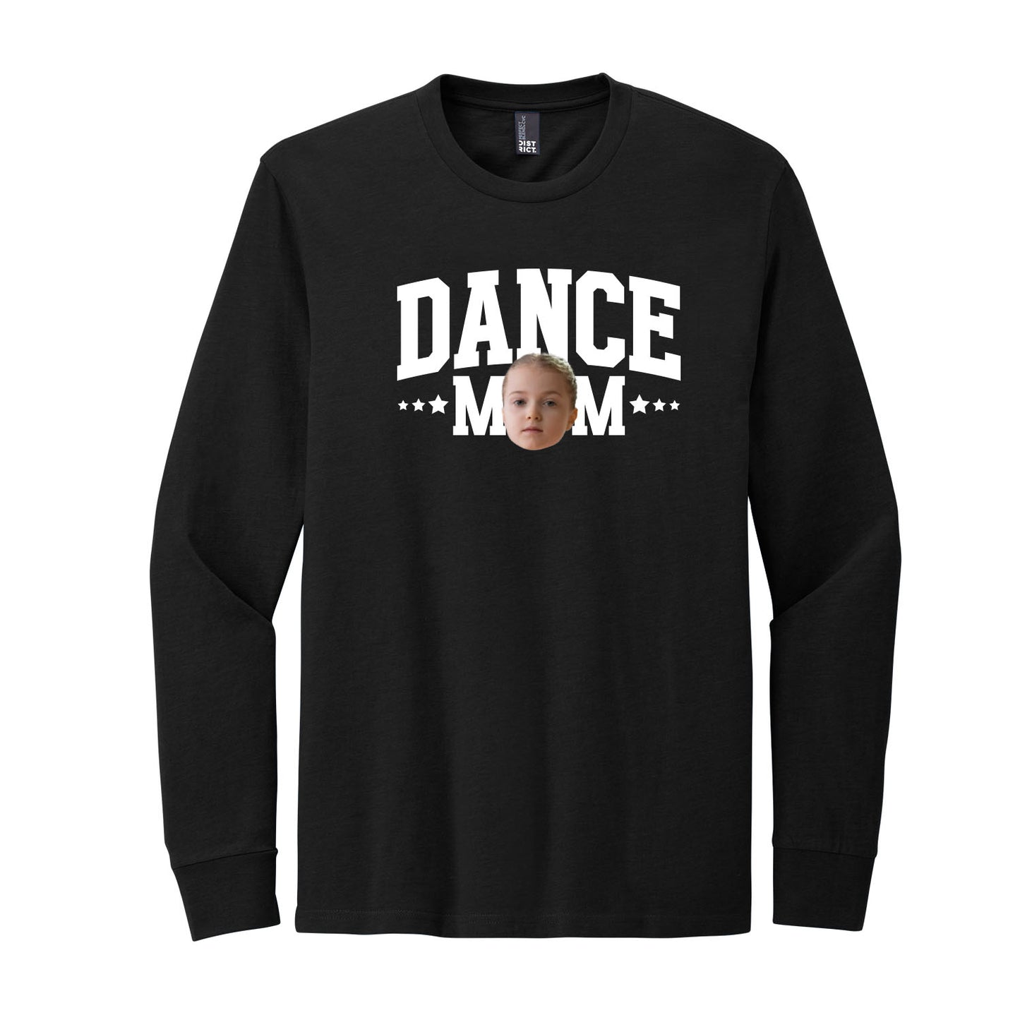 Sports Mom Custom Face Long Sleeve Tee