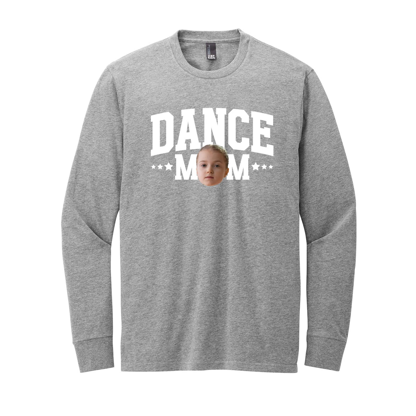 Sports Mom Custom Face Long Sleeve Tee