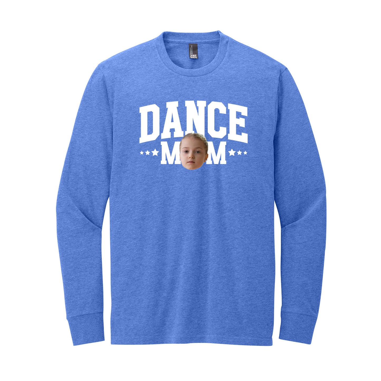 Sports Mom Custom Face Long Sleeve Tee
