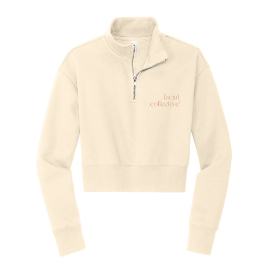 Facial Collective Cropped Scuba Fleece