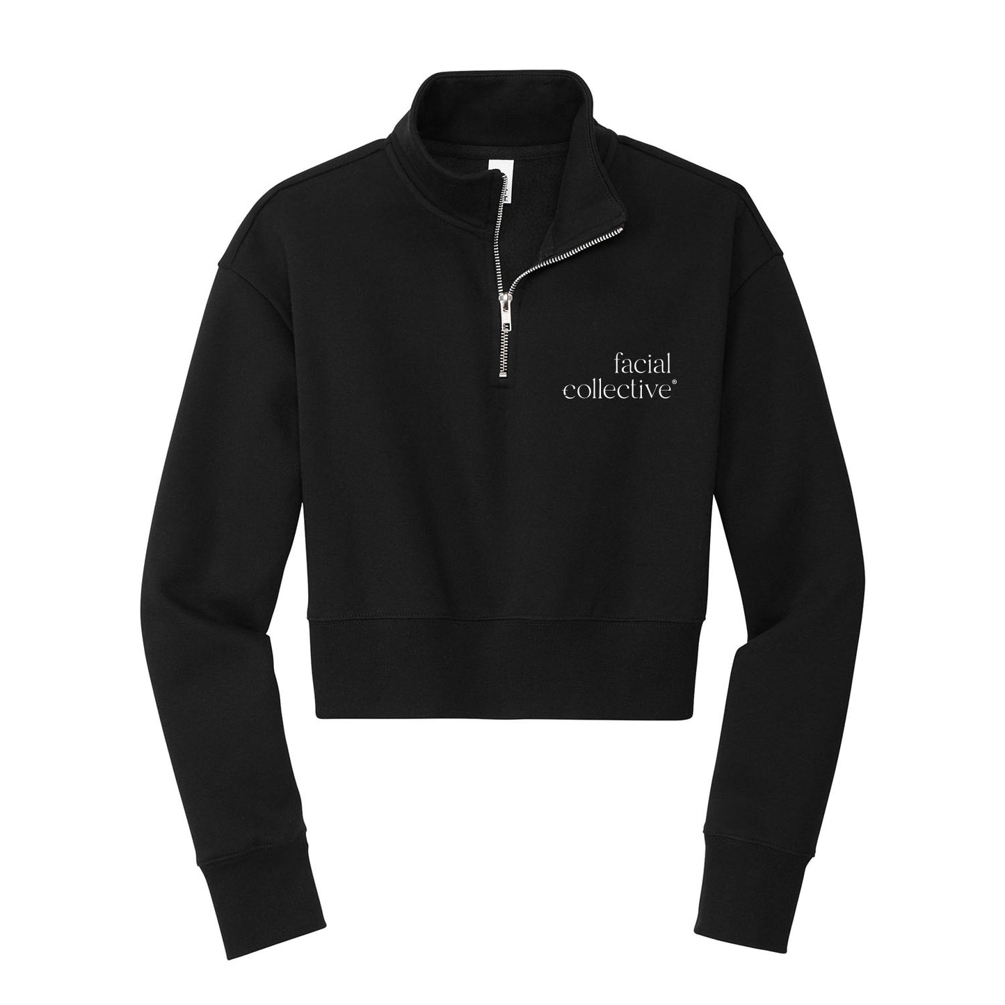 Facial Collective Cropped Scuba Fleece
