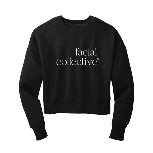 Facial Collective Cropped Crewneck Sweatshirt