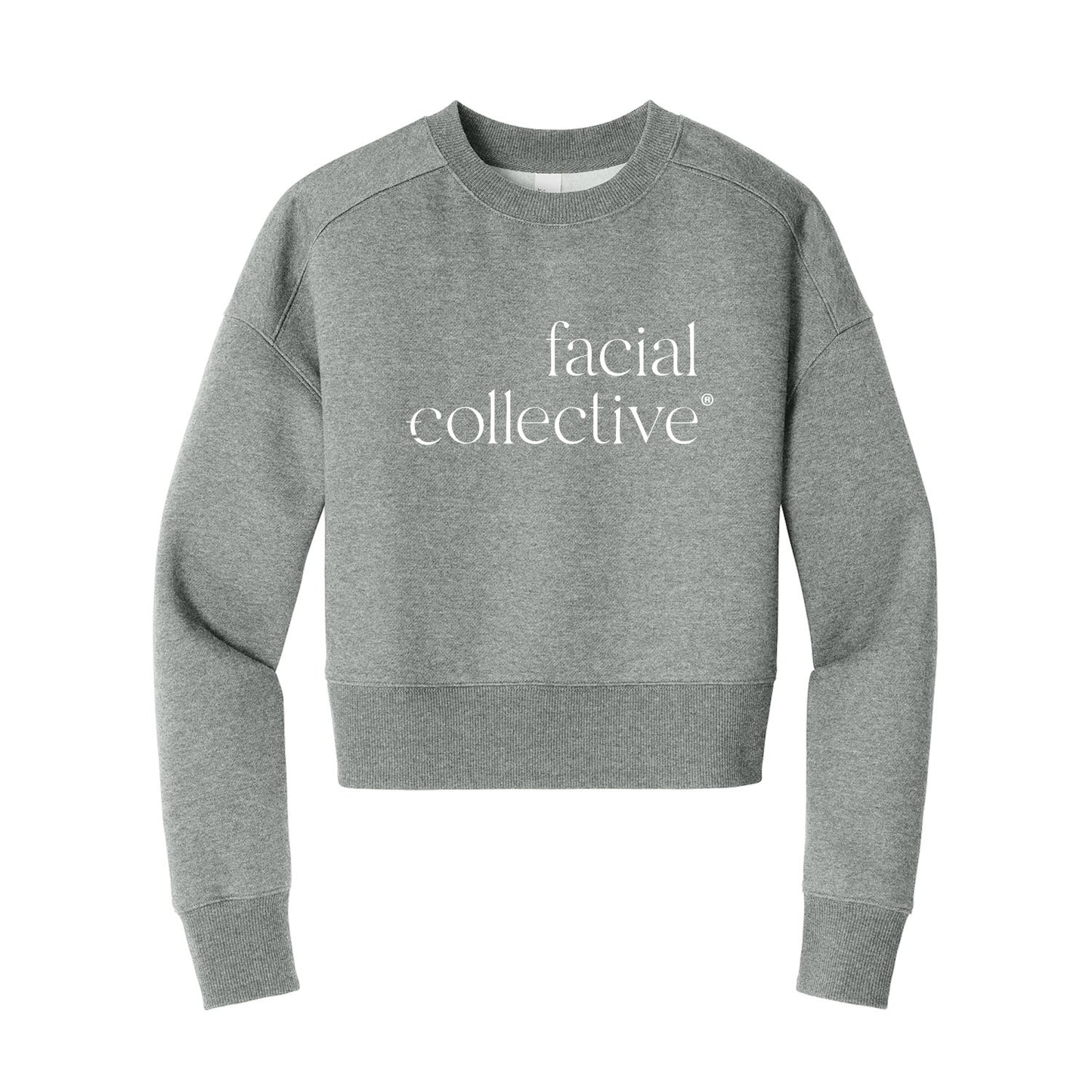 Facial Collective Cropped Crewneck Sweatshirt