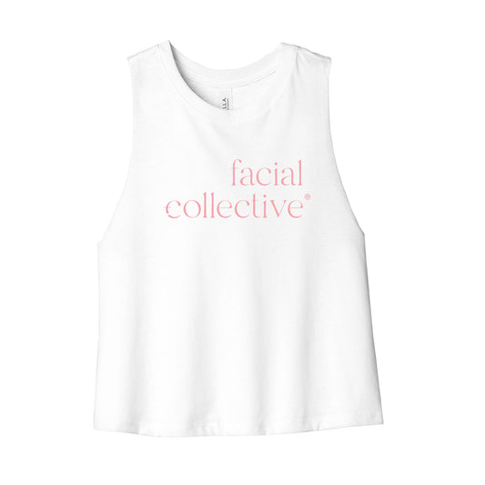 Facial Collective Cropped Racerback Tank