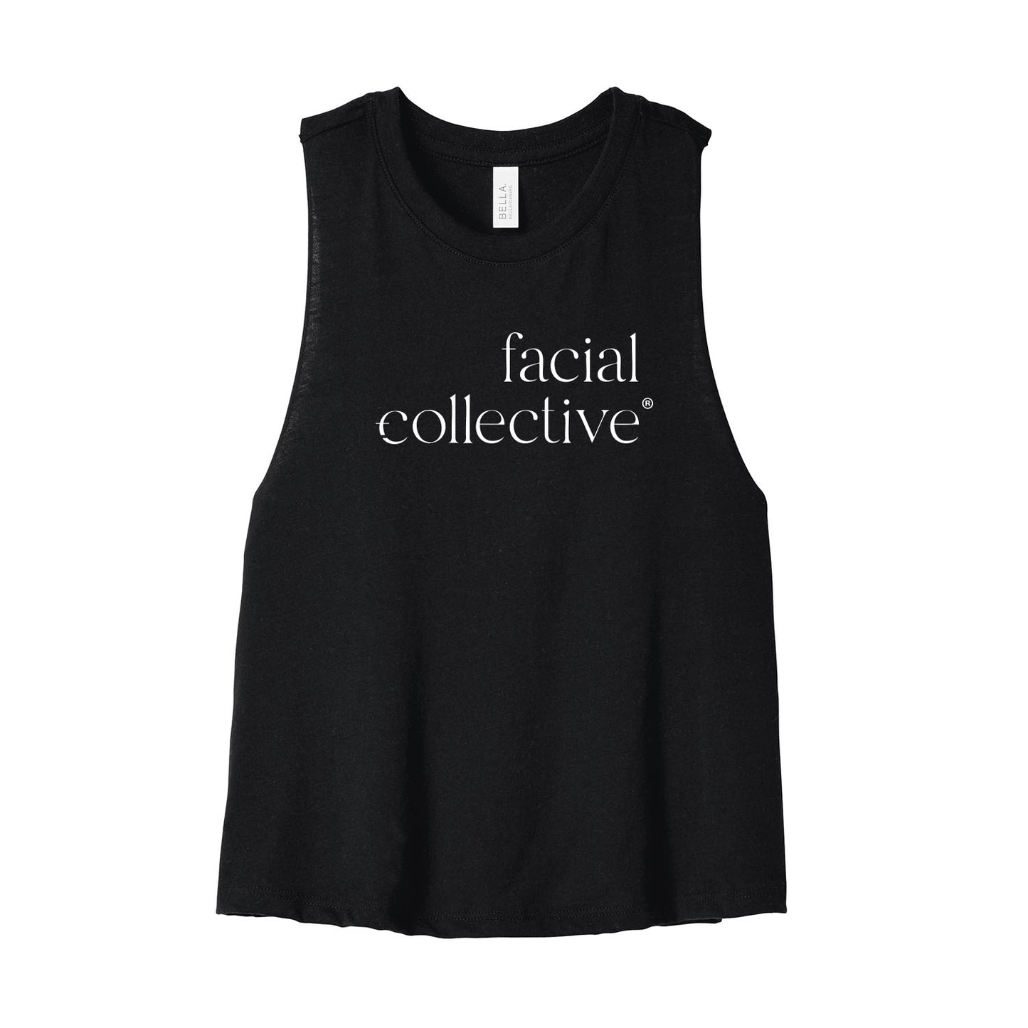 Facial Collective Cropped Racerback Tank