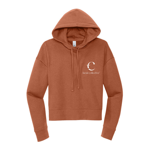 The Facial Collective Stacked Cropped Hoodie