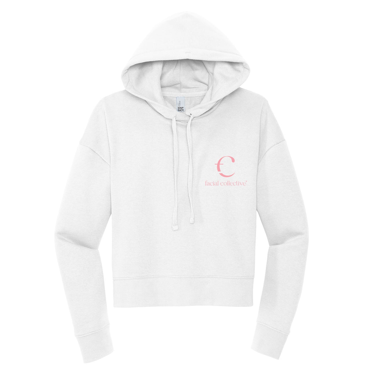 The Facial Collective Stacked Cropped Hoodie