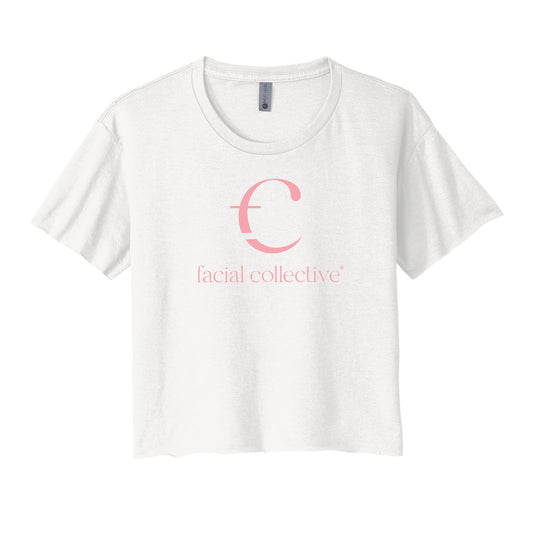 The Facial Collective Stacked Cropped Tee