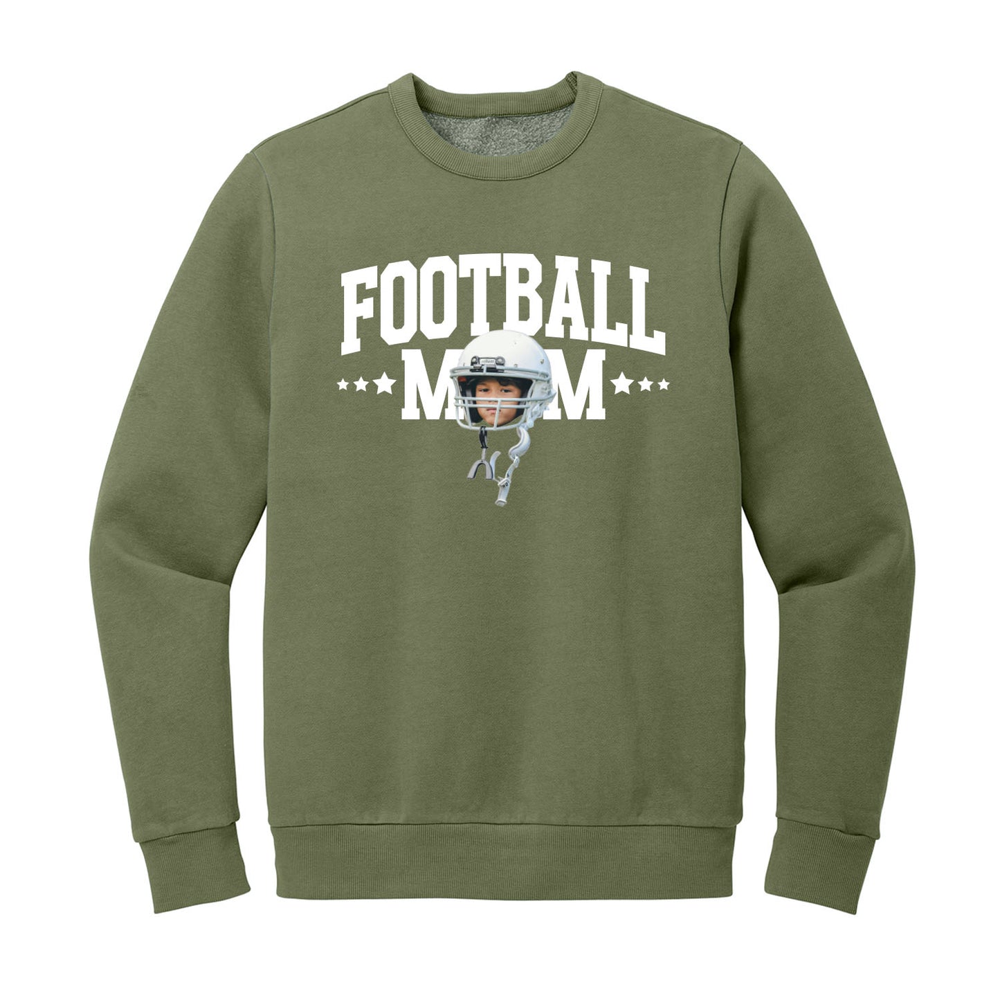 Sports Mom Custom Face Crewneck Sweatshirt