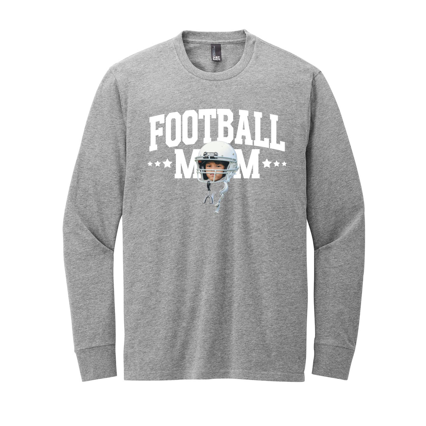 Sports Mom Custom Face Long Sleeve Tee