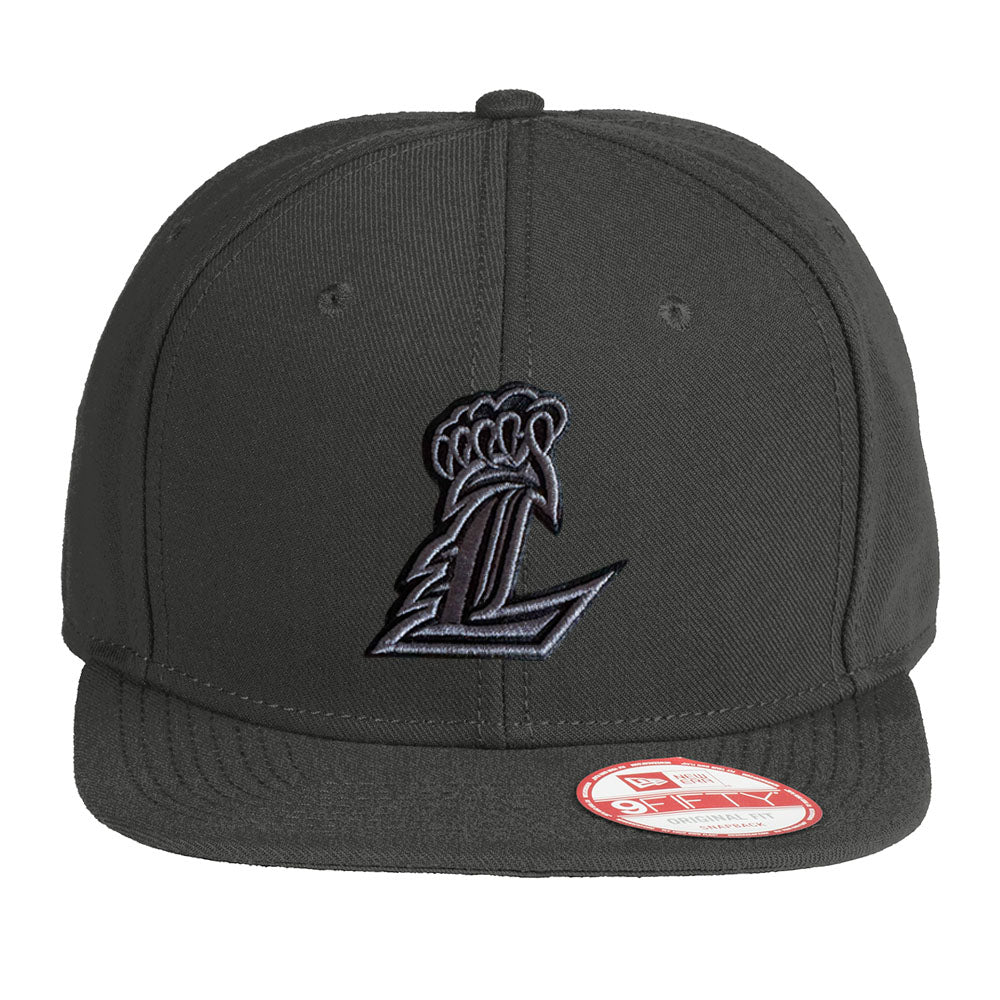 Liberty Grey L New Era Black Flat Bill Snapback