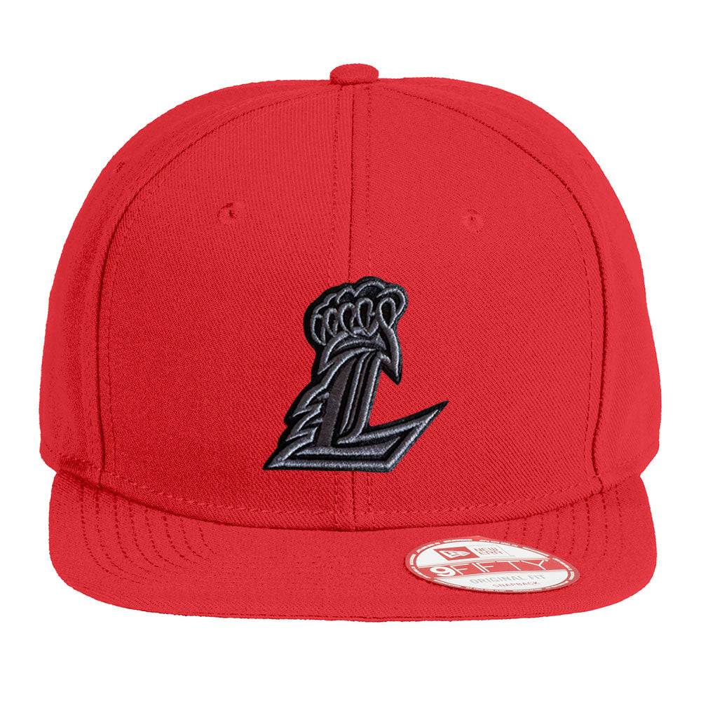 Liberty Grey L New Era Red Flat Bill Snapback