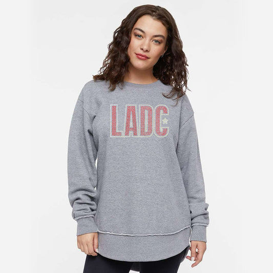 LADC Rhinestone Tunic Crewneck Sweatshirt