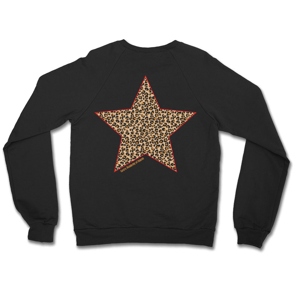 LA Dance Leopard Star Crewneck Sweatshirt