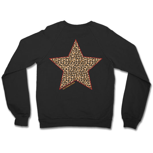 LA Dance Leopard Star Crewneck Sweatshirt