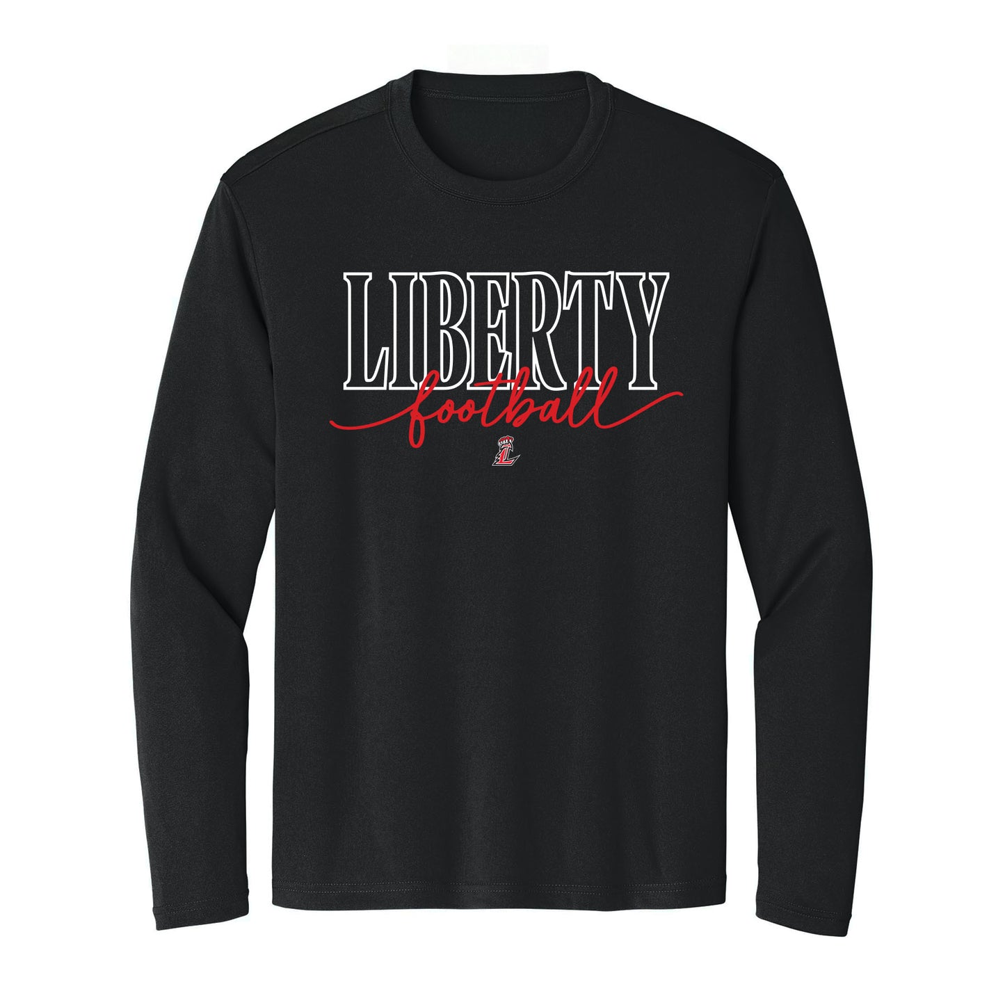 Liberty Football Script Unisex Long Sleeve Tee