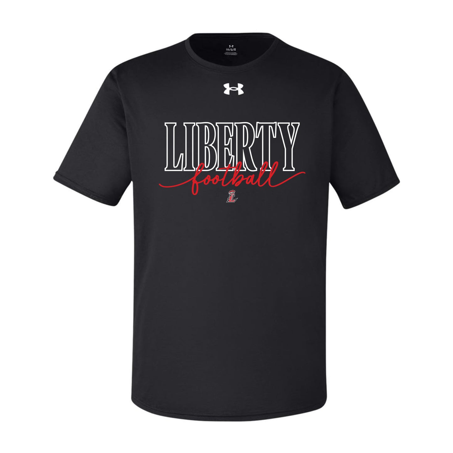 Liberty Football Script Unisex Under Armour Tee