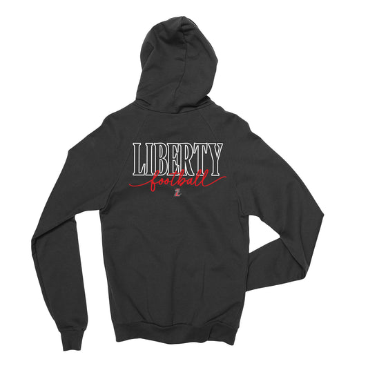 Liberty Football Script Full Zip Sweatshirt