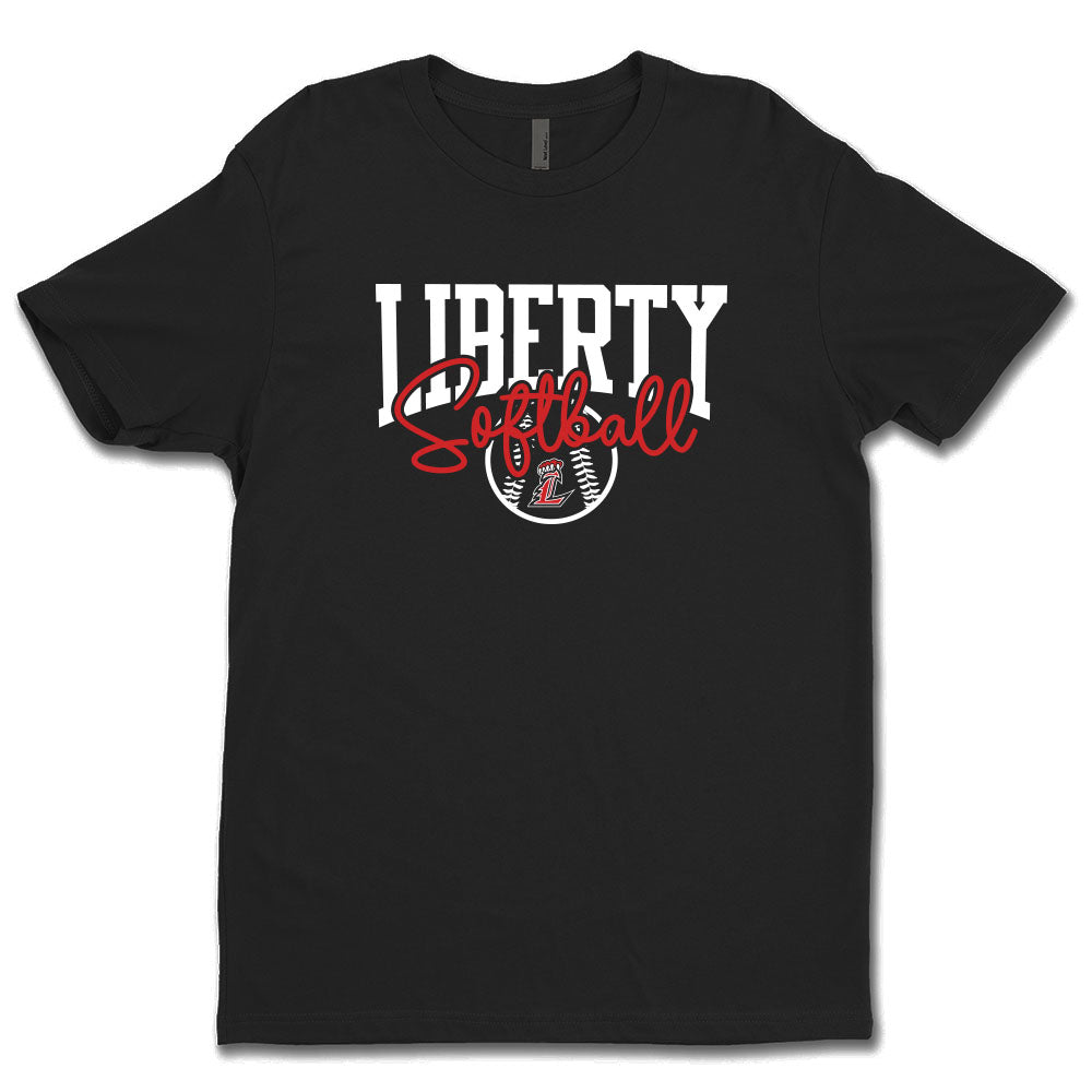Liberty Softball Script Unisex Tee