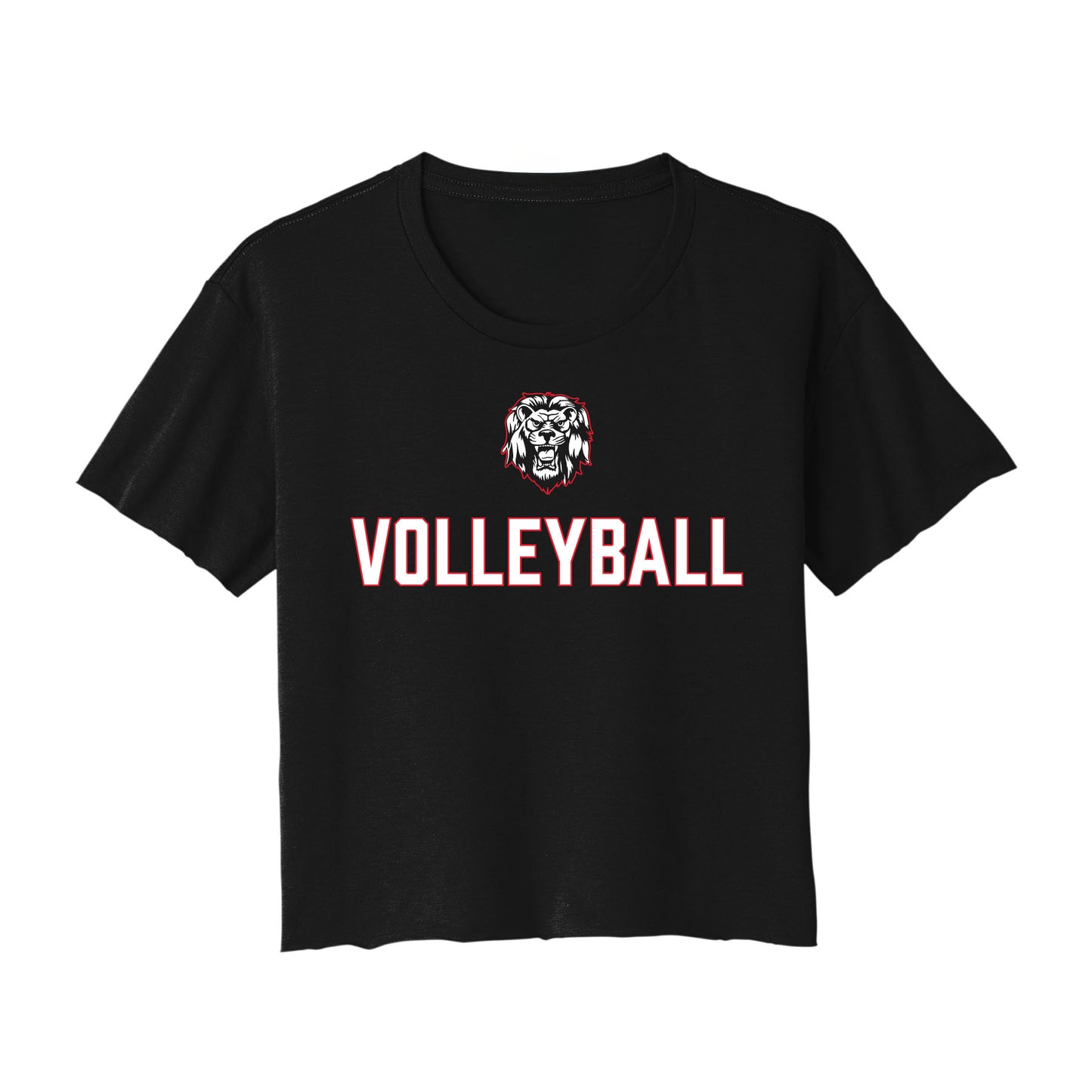 Volleyball Lion Cropped Tee