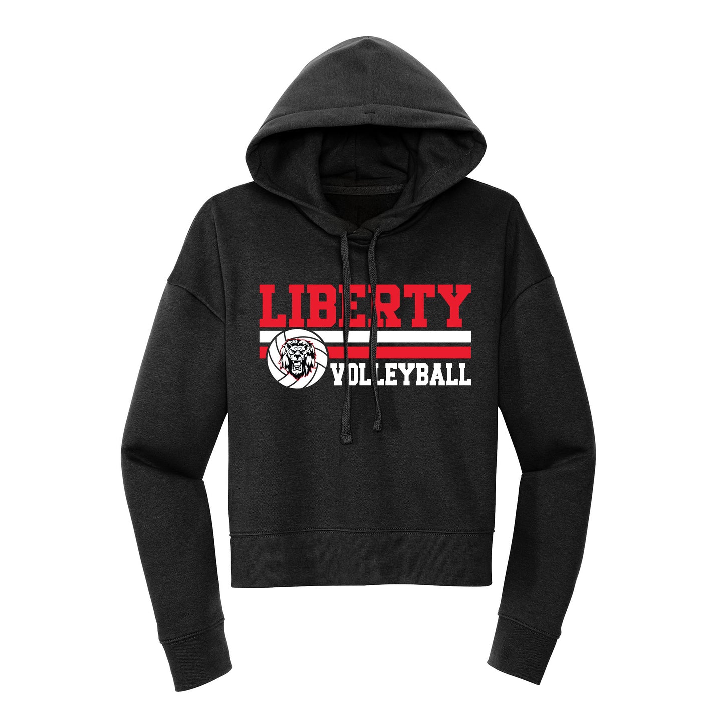 Liberty Lions Volleyball Cropped Hoodie