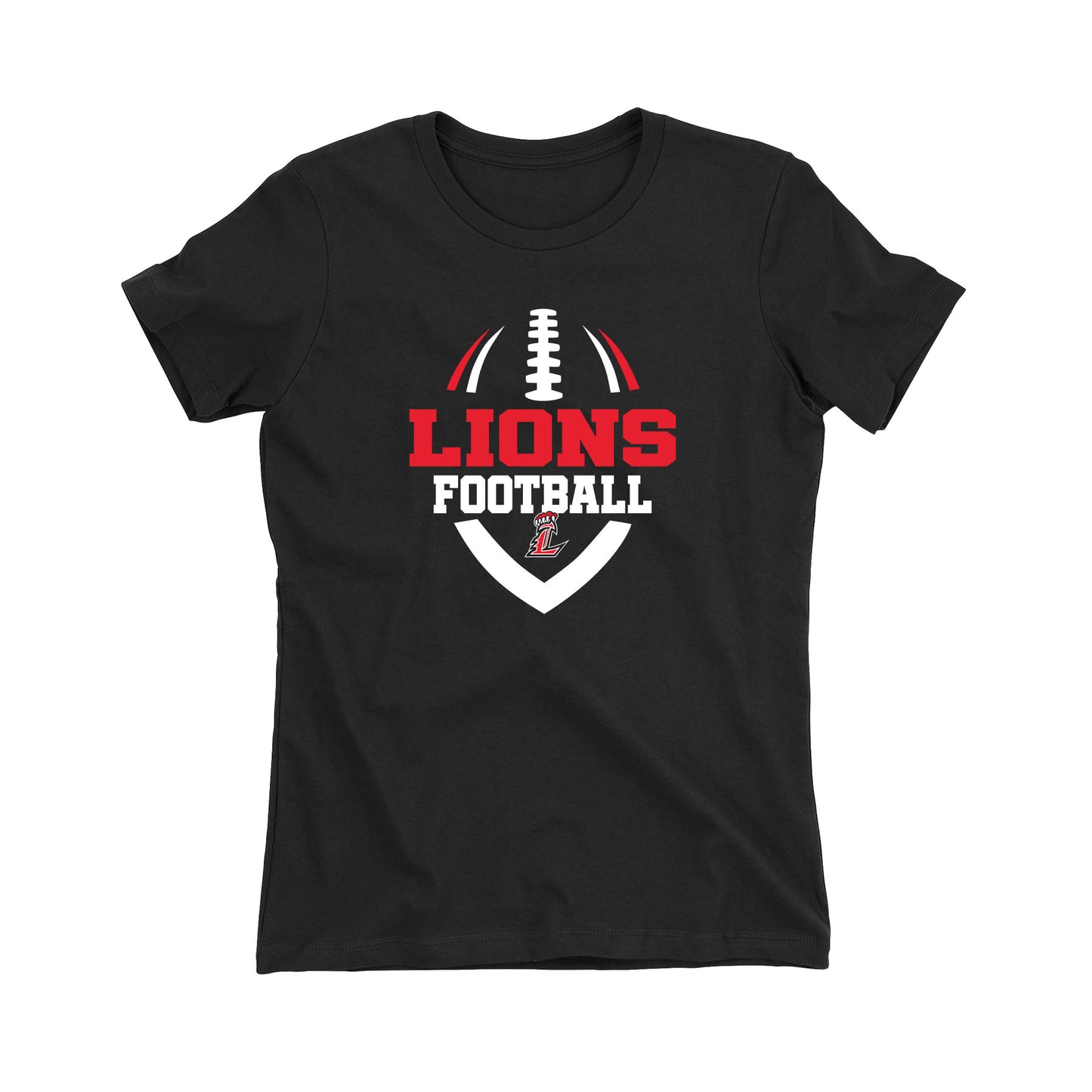 Lions L Football Women's Fitted Tee
