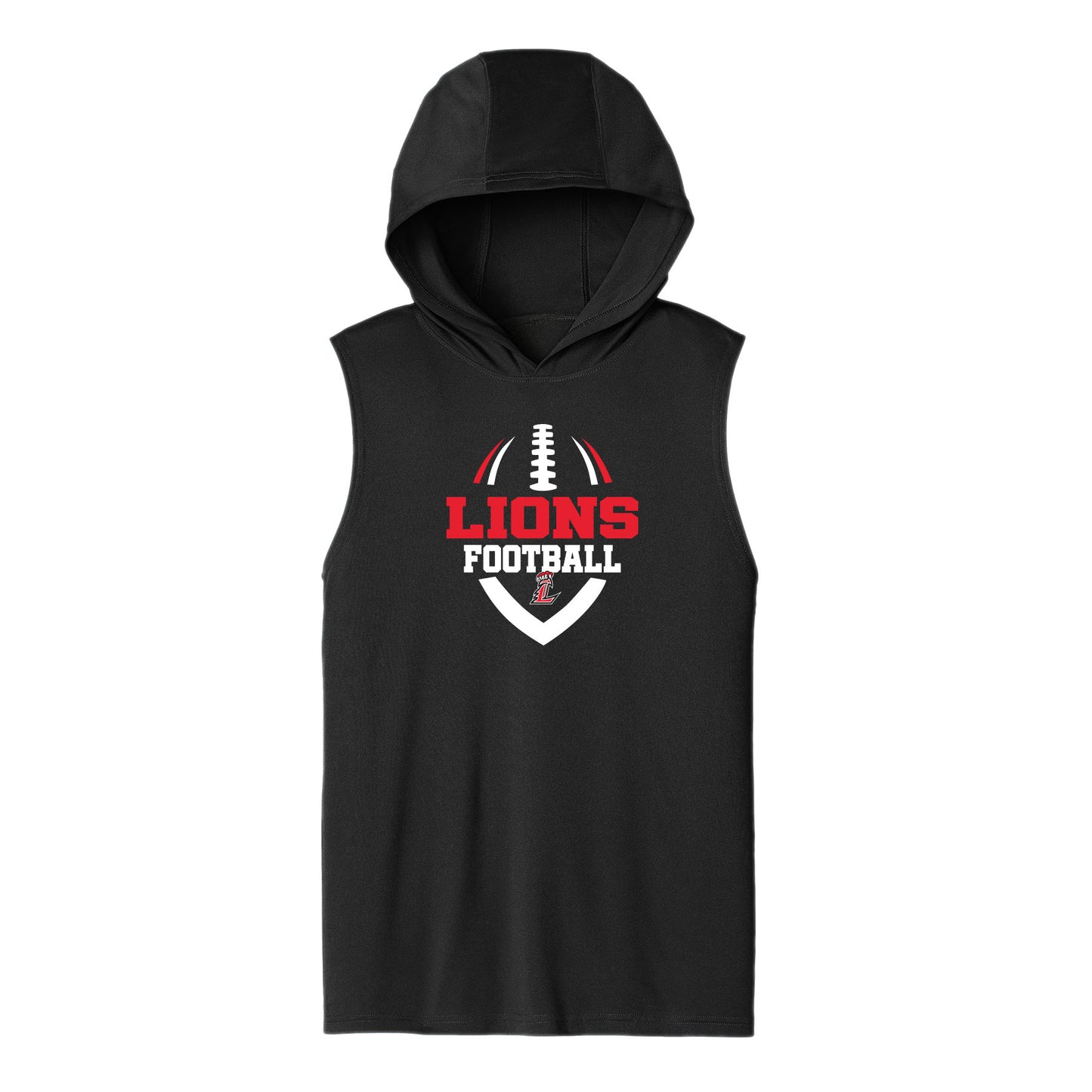 Lions L Football Unisex Hooded Sleeveless Tee