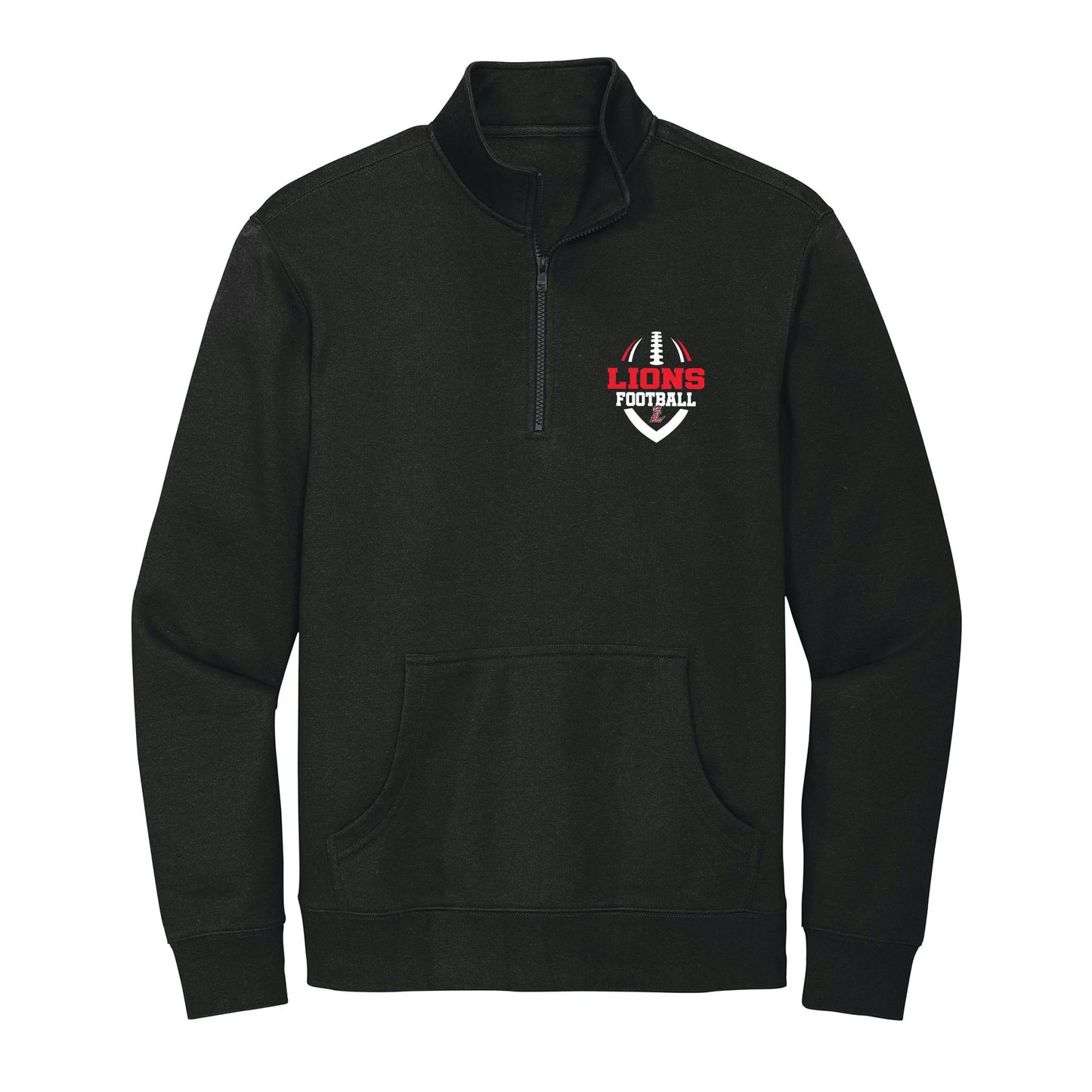 Lions L Football 1/4 Zip Fleece