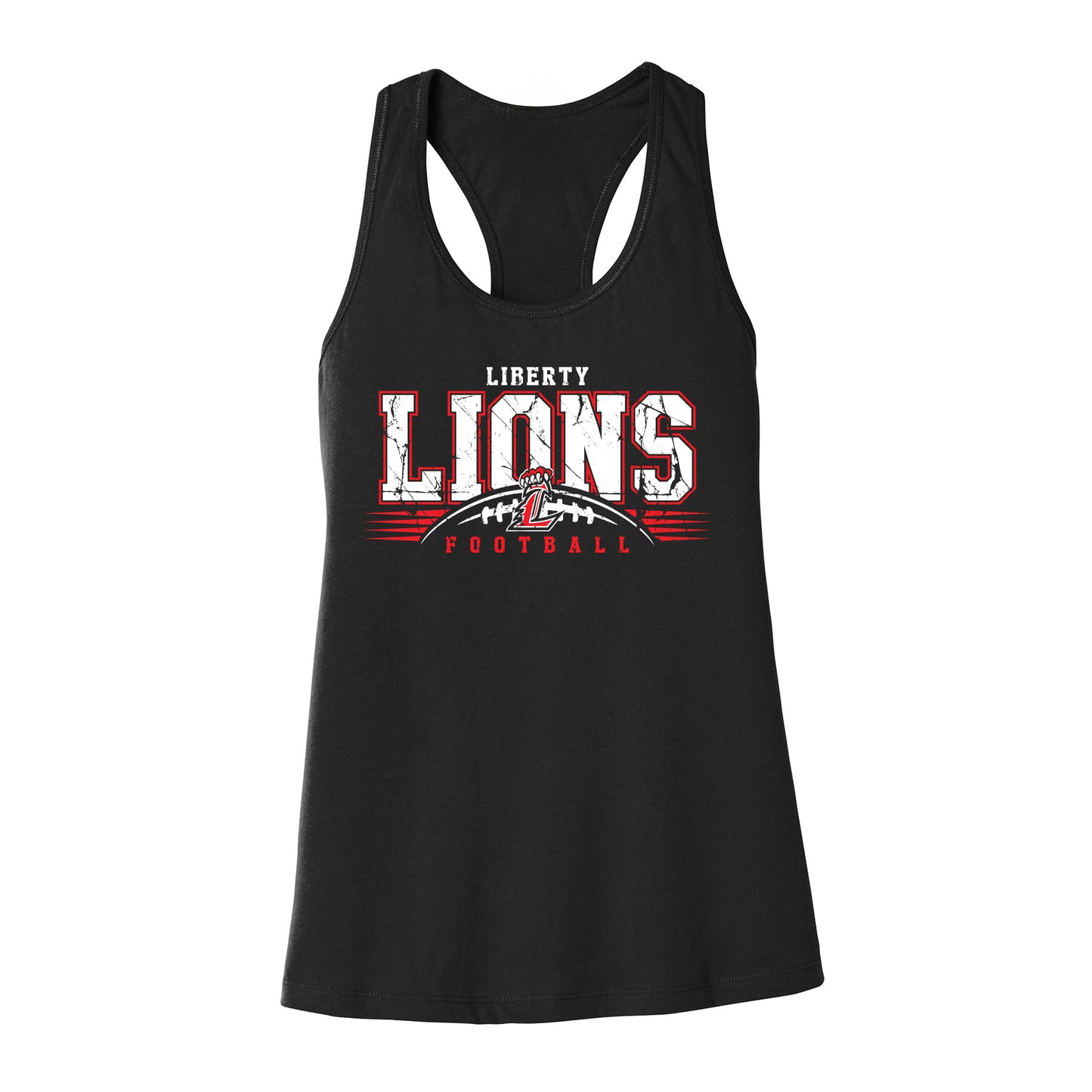 Liberty Lions Distressed Women's Racerback Tank