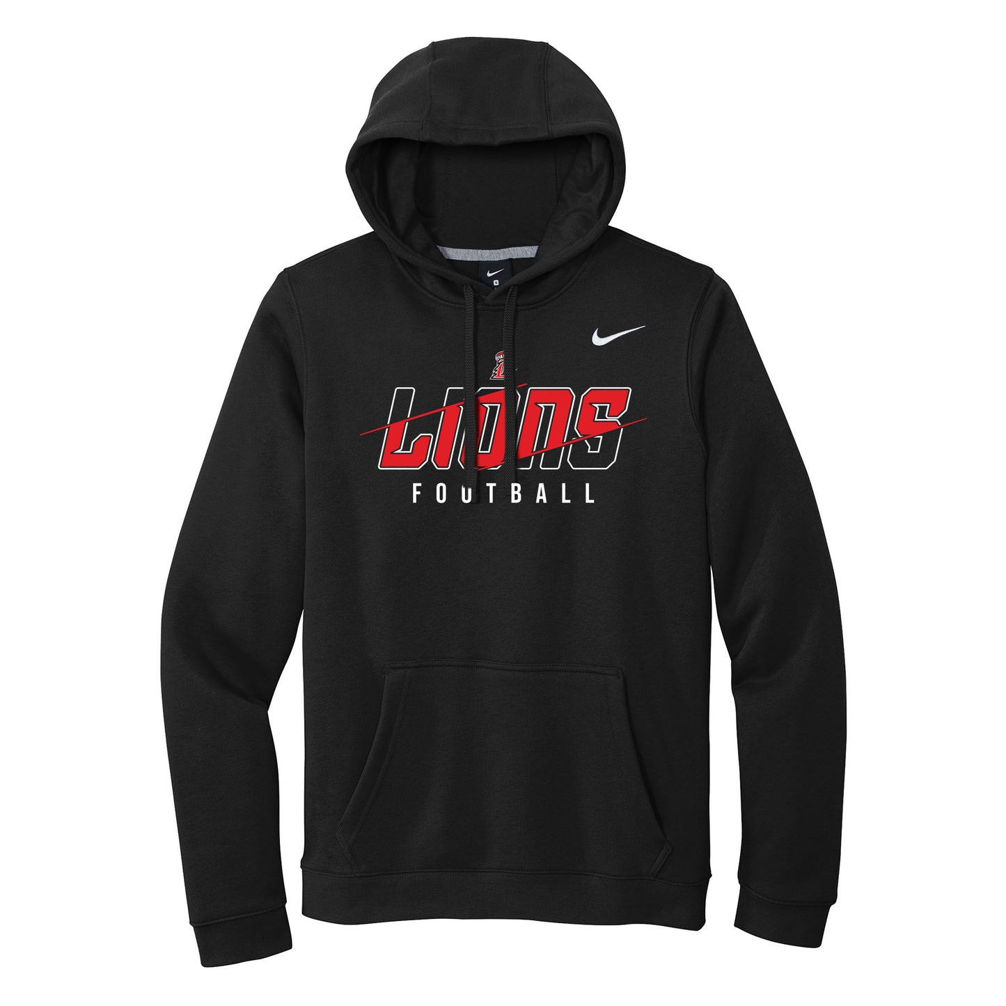 Lions Slash Football Nike Hoodie