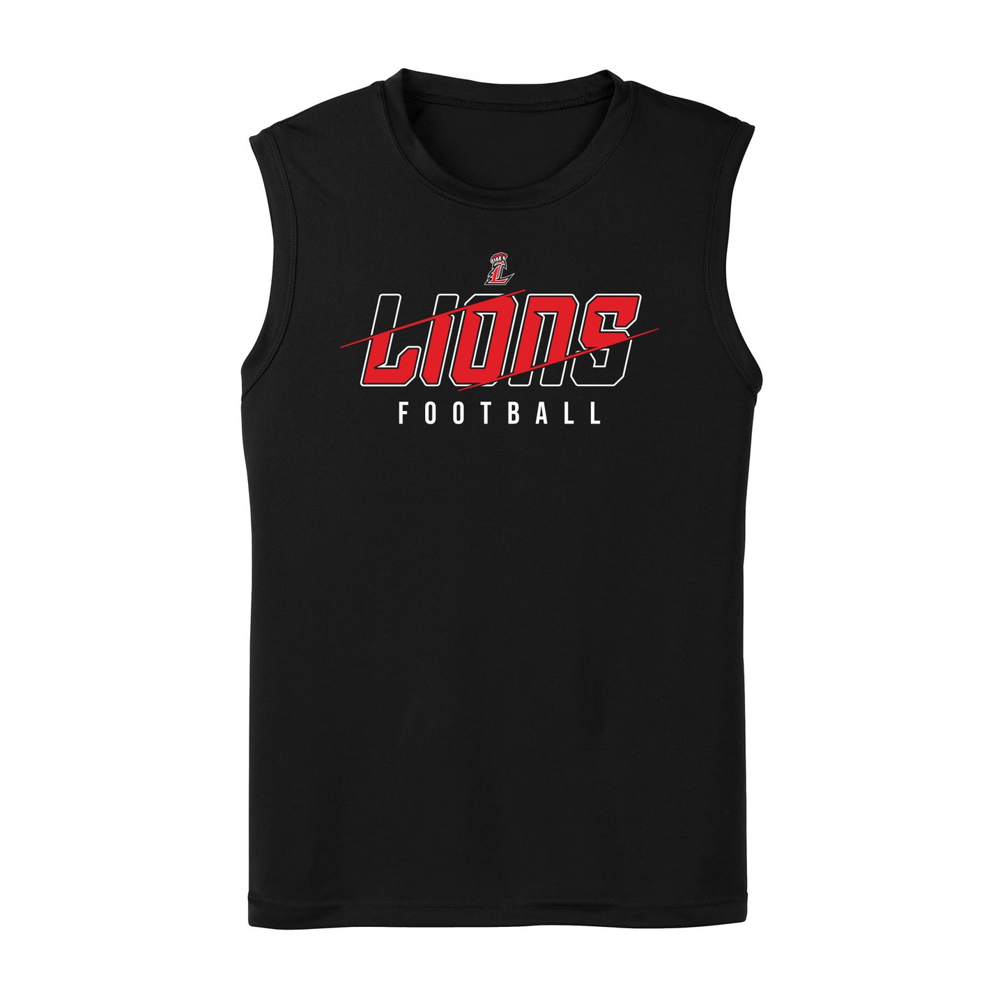 Lions Slash Football Performance Sleeveless Tank