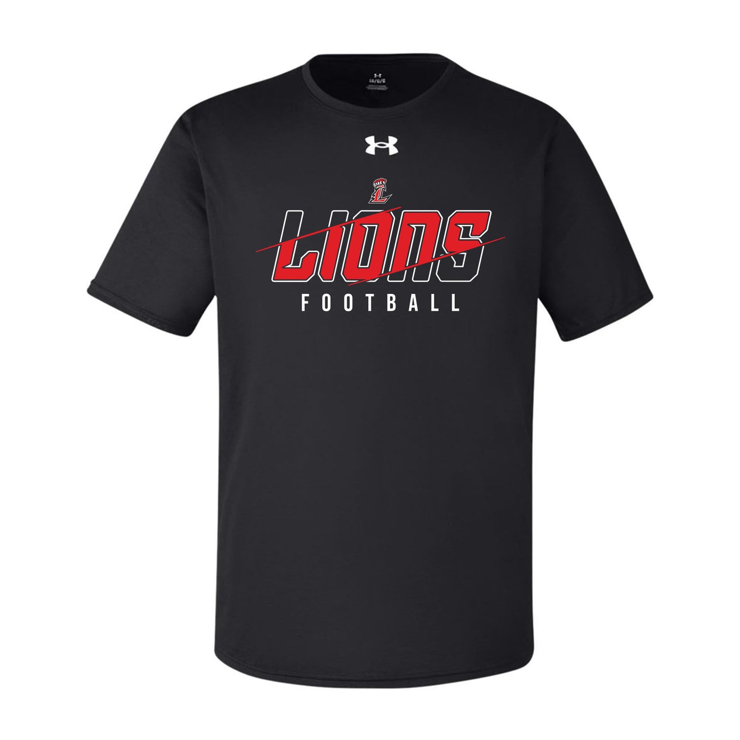 Lions Slash Football Under Armour Tee
