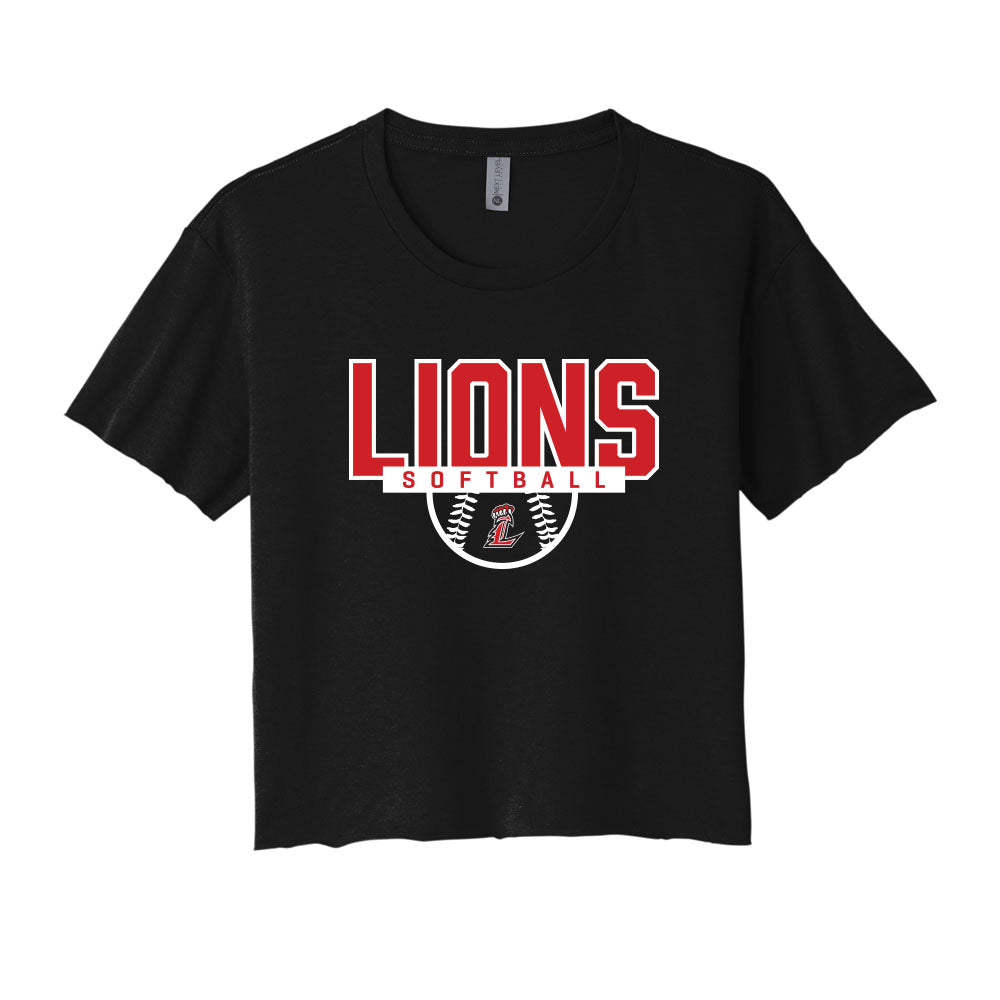 Lions Softball Cropped Tee