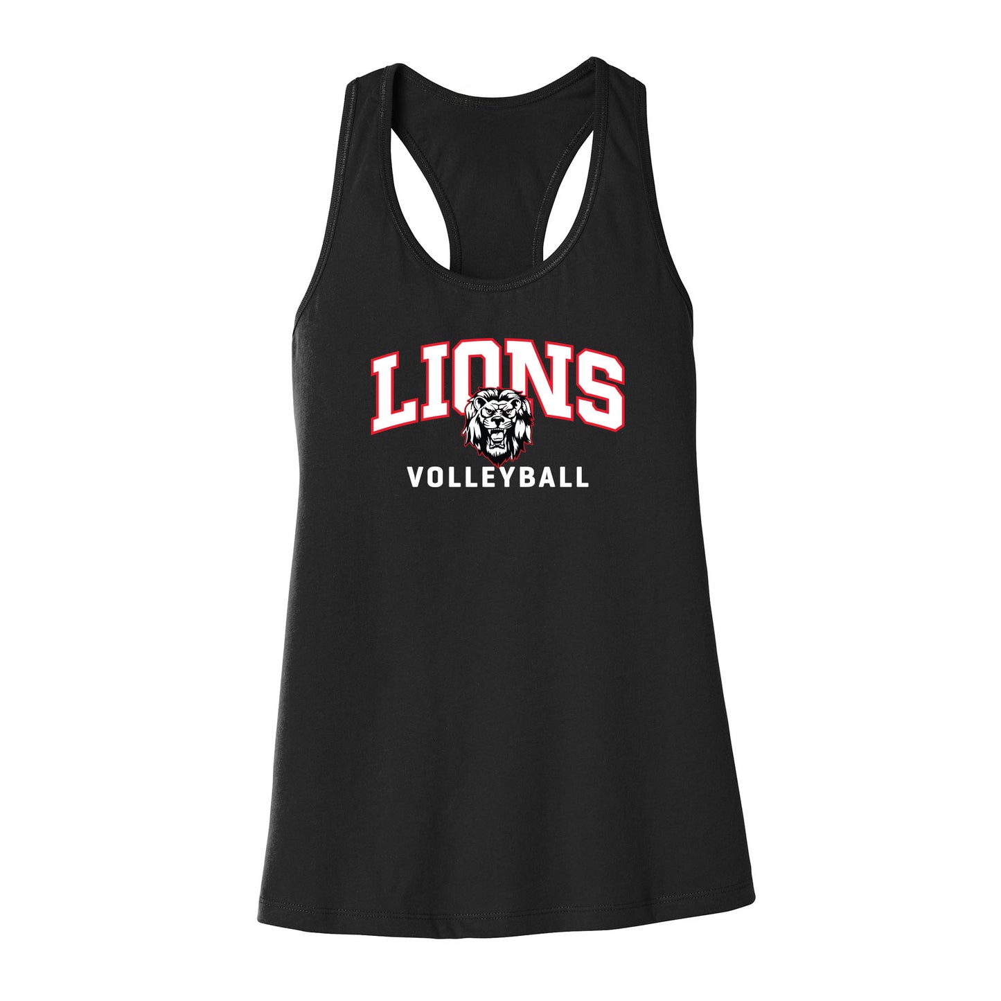 Lions Volleyball Cropped Racerback Tank