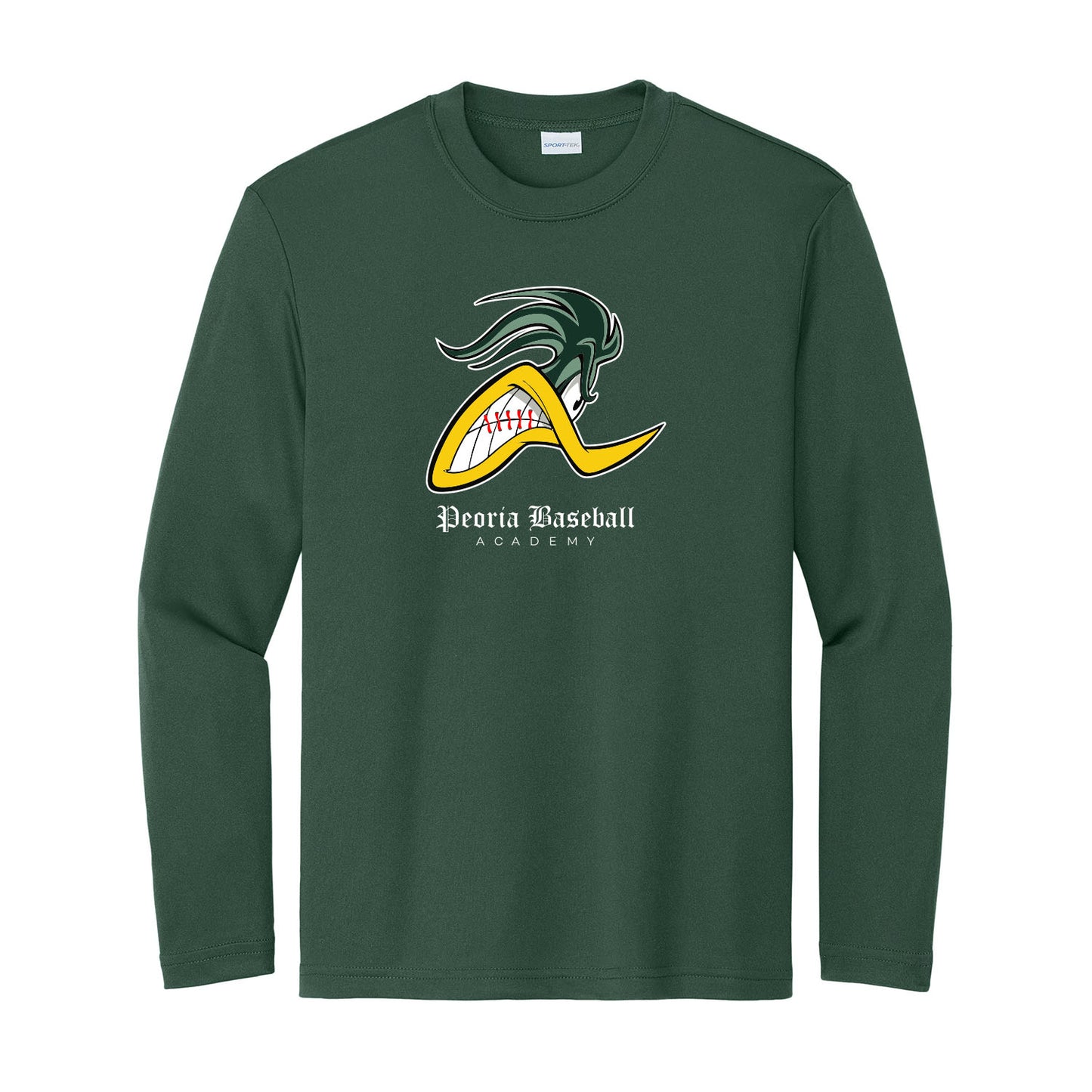Peoria Baseball Mascot Long Sleeve Tee